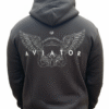 Double sided aviator back printed hoodie Double-Sided Aviator Hoodie