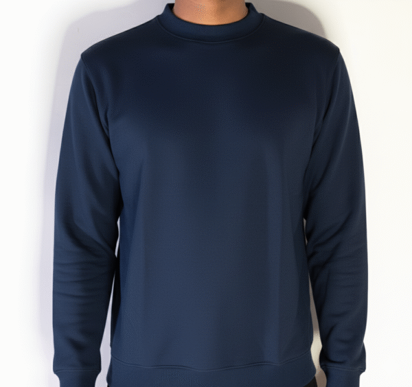 IMG_9757 Plain Blue Sweat Shirt