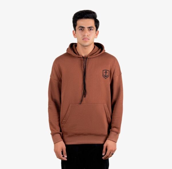 Brown Drop Shoulder Hoodie