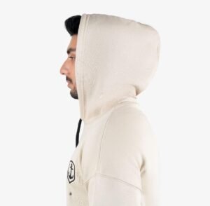 Beige Drop Shoulder Hoodie