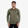Olive Green Quarter-Zip Pullover
