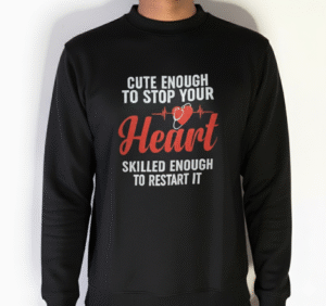 Heart Printed Sweatshirt